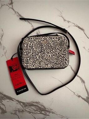 Coach x Keith Haring Mickey Mouse Camera Bag + Wallet Set NWT